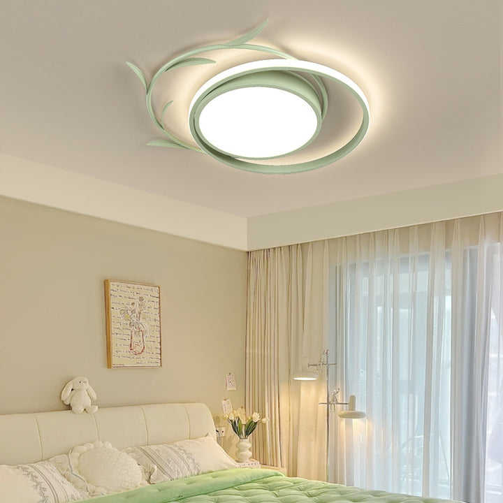 Moderne Art Deco Eisen Acryl Platz Runde Lassen LED Unterputz Deckenleuchte Für Schlafzimmer 