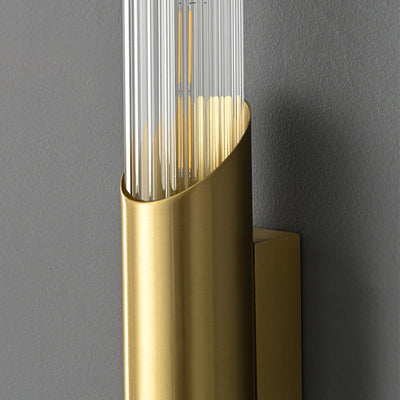 Applique Murale Moderne Minimaliste en Verre Cooper à 1 Lumière pour Salon 