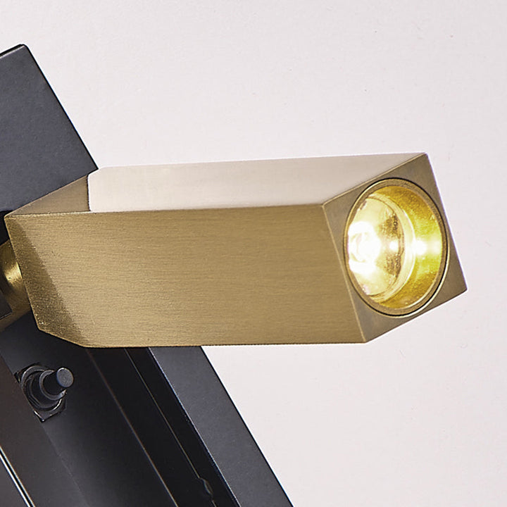 مصباح حائط LED مستطيل غائر من الألومنيوم بتصميم حديث وبسيط 