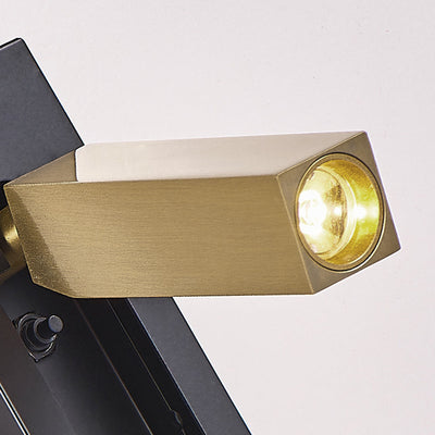 مصباح حائط LED مستطيل غائر من الألومنيوم بتصميم حديث وبسيط 