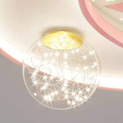 Zeitgenössische kreative Acryl Sternenhimmel LED Unterputz Deckenleuchte für Wohnzimmer 