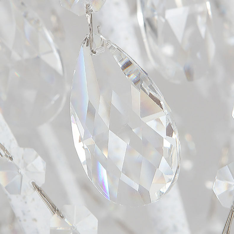 Moderne minimalistische Zweig Kerzenständer Kristall Eisen Glas 4/6/8 Licht Kronleuchter für Wohnzimmer 