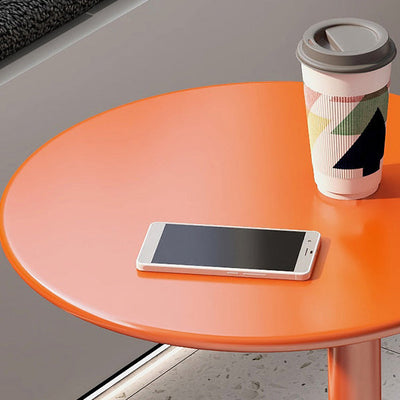 Moderner minimalistischer runder Metall-Beistelltisch für das Wohnzimmer 