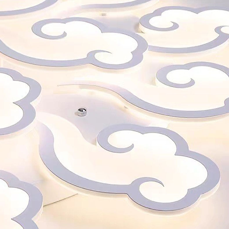 Plafonnier LED Moderne Minimaliste Xiang Yun en Fer et Acrylique pour Salon 