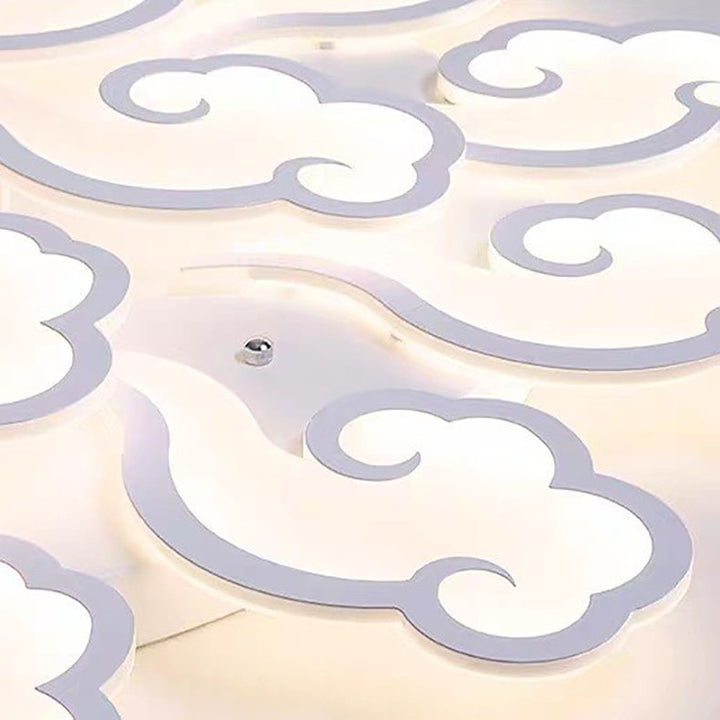 Plafonnier LED Moderne Minimaliste Xiang Yun en Fer et Acrylique pour Salon 
