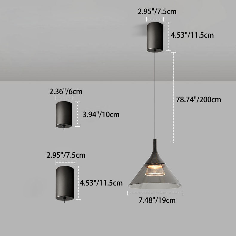 Suspension LED en acrylique et aluminium de forme coupe minimaliste moderne pour salle à manger 