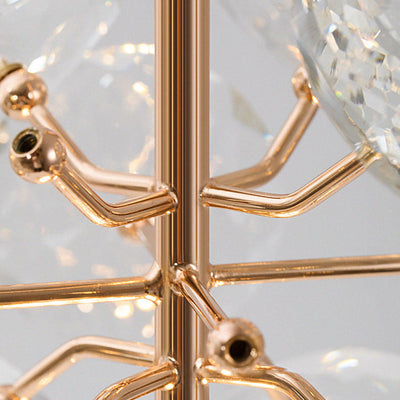 Zeitgenössische Luxus Kristall Hardware Runde Schatten Löwenzahn Design LED Wand Leuchte Lampe Für Wohnzimmer 