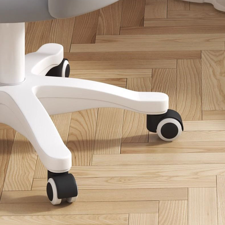 Moderner minimalistischer Stoff Samt Kohlenstoffstahl Schwamm Runder Drehbarer Schreibtischstuhl Rückenlehne Armlehne Für Home Office 