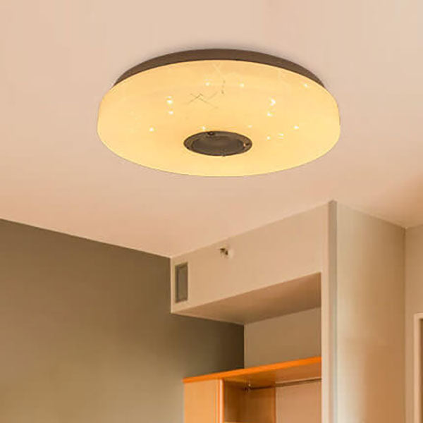 Luz de Montaje Empotrado LED Redonda Blanca Minimalista Moderna con Control Inteligente por APP y Bluetooth 