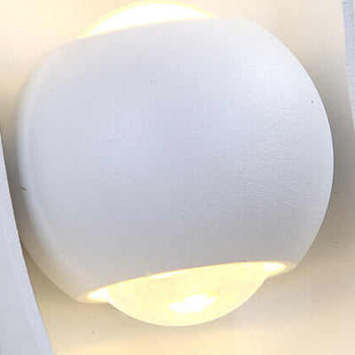 Modern Creative Hollow Cylindrical Aluminum LED Wall Sconce Lamp