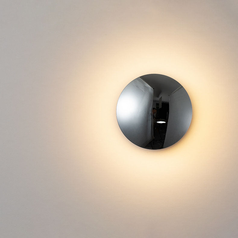 Moderne minimalistische kugelförmige galvanisierte Aluminium-LED-Wandleuchte 
