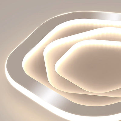 Zeitgenössische Einfachheit Eisen Rose Blume Wolke Form LED Unterputz Deckenleuchte für Wohnzimmer 