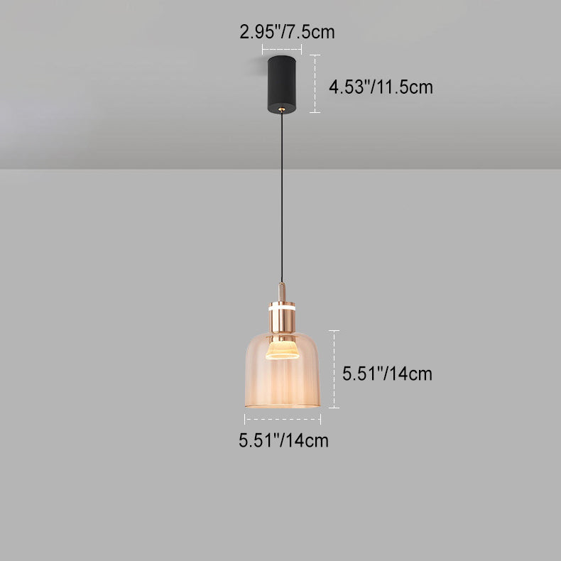 ضوء قلادة LED بشكل كوب أكريليك ألومنيوم قابل للرفع على الطراز الاسكندنافي المعاصر لغرفة النوم 