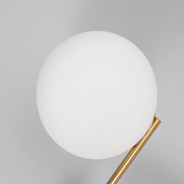 Nordisches modernes Marmortextur zylindrisches Glasball 1-Licht Tischlampe 