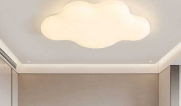 Moderne weiße wolkige Eisen Acryl LED Deckenleuchte zur Deckenmontage 