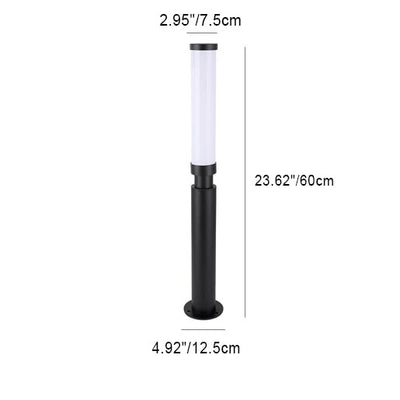 Modern Acrylic Waterproof Creative Lipstick Design LED Outdoor Lawn Floor Lamp