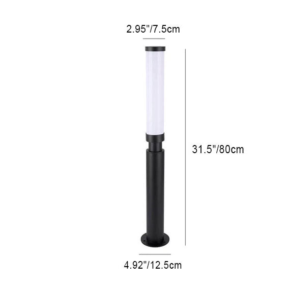 Moderne Acryl wasserdichte kreative Lippenstift-Design LED Outdoor Rasen Stehlampe 