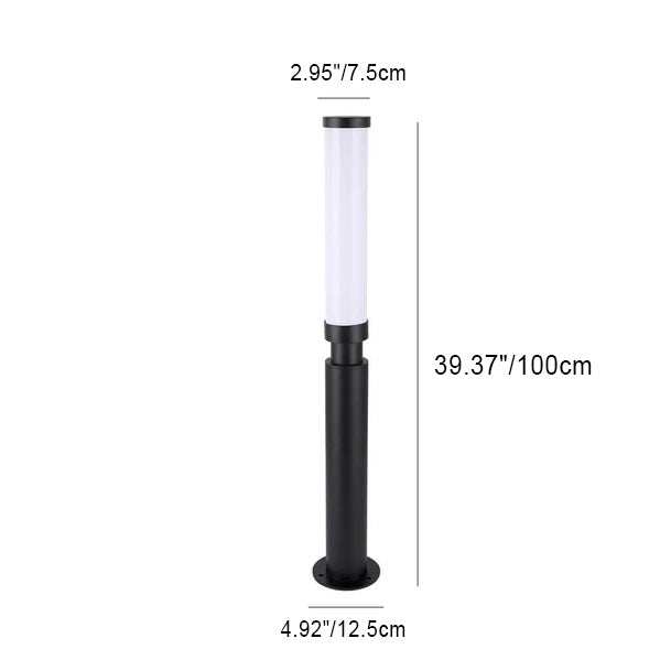 Moderne Acryl wasserdichte kreative Lippenstift-Design LED Outdoor Rasen Stehlampe 