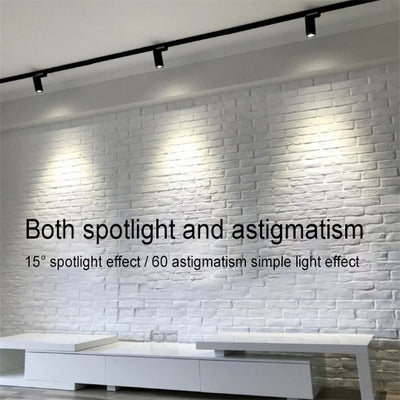 Modern Minimalist Adjustable Dimmable Focus Dimming Spotlight Tubular Track Lighting 3/4/5 Light LED Flush Mount For Living Room