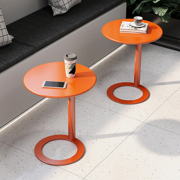 Moderner minimalistischer runder Metall-Beistelltisch für das Wohnzimmer 