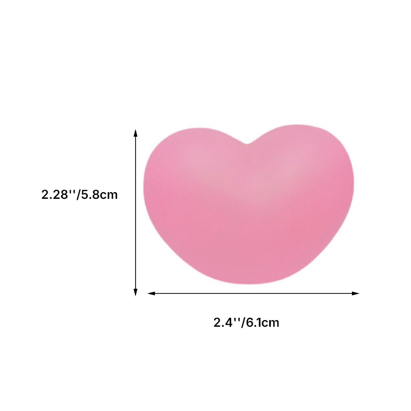 Contemporary Creative Rubber Coating Heart LED Night Light Table Lamp For Bedroom