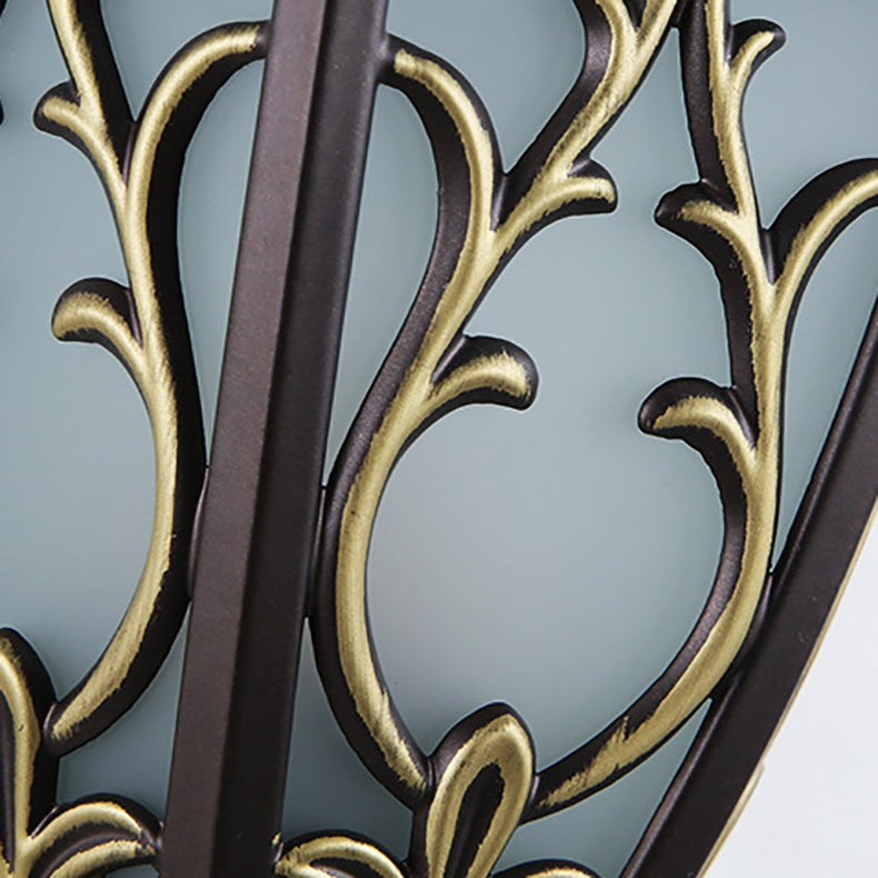 Applique murale extérieure à 1 lumière en verre d&