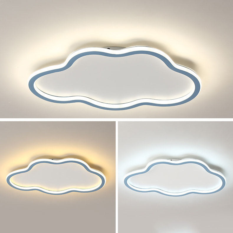 Luz de techo LED empotrada de hierro acrílico nublado minimalista moderno para dormitorio 