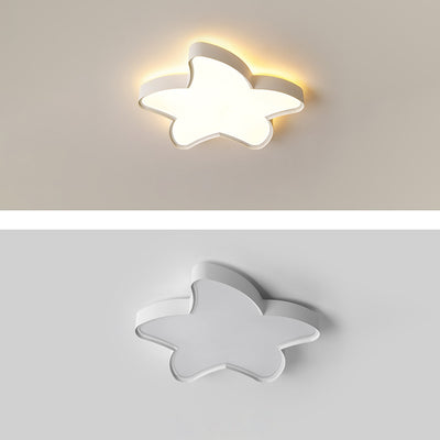 Luz de techo LED de montaje empotrado con pantalla de estrella de hierro acrílico de simplicidad moderna para sala de estar 
