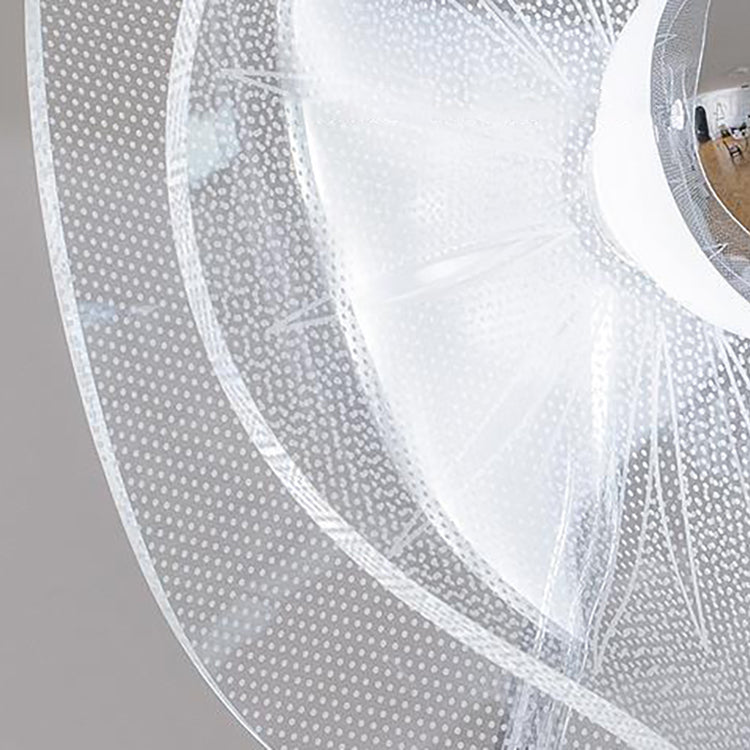 Zeitgenössischer Luxus-Lotus-Acryl-Aluminium-LED-Kronleuchter für Wohnzimmer 