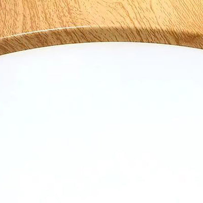 Contemporary Scandinavian Round PVC Iron LED Flush Mount Ceiling Light For Bedroom
