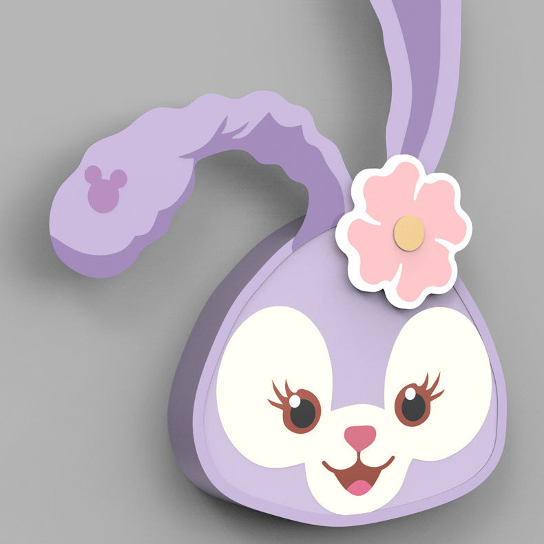 Applique murale LED en fer avec design acrylique de lapin et tigre nordique contemporain pour salon 