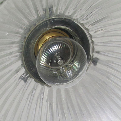 Retro Industrielle Wasserwellen-Glaslampenschirm 1-Flammige Pendelleuchte 
