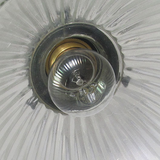 Retro Industrielle Wasserwellen-Glaslampenschirm 1-Flammige Pendelleuchte 
