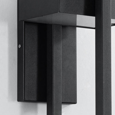 Lámpara Aplique de Pared LED de Acero Inoxidable Rectangular Minimalista Moderna Para Patio Exterior 