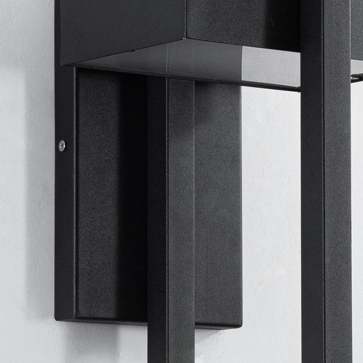 Lámpara Aplique de Pared LED de Acero Inoxidable Rectangular Minimalista Moderna Para Patio Exterior 