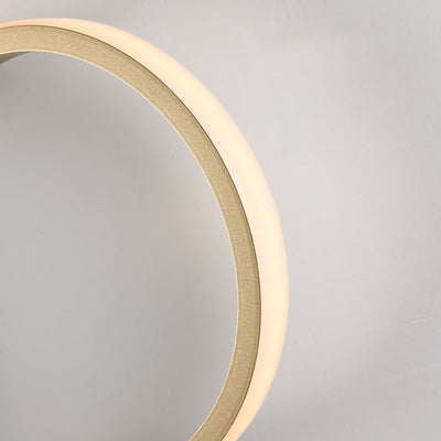 Moderne minimalistische ovale Eisen Acryl LED Wandleuchte Lampe für Schlafzimmer 