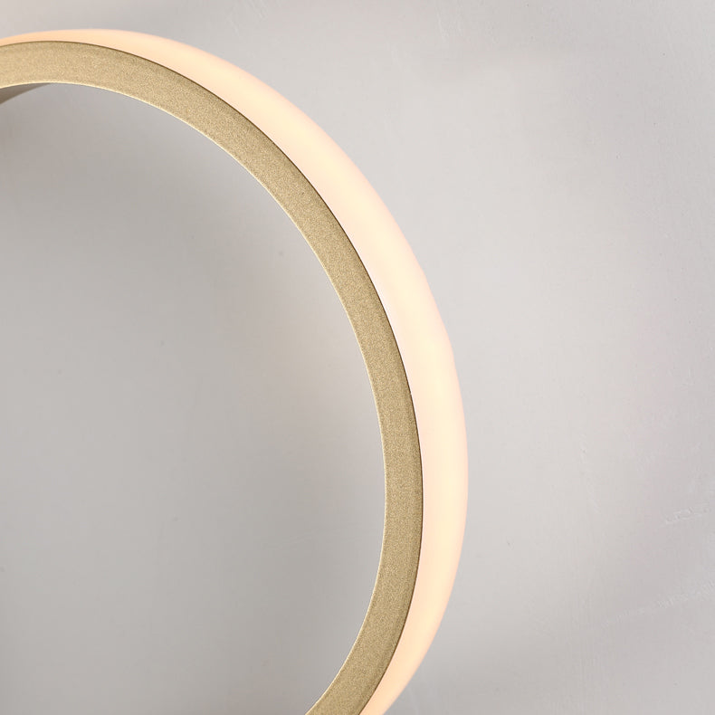 Moderne minimalistische ovale Eisen Acryl LED Wandleuchte Lampe für Schlafzimmer 