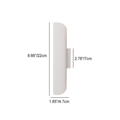 Moderne Nordic Eisen Aluminium Zylinder Streifen LED Wand Leuchte Lampe Für Nacht 