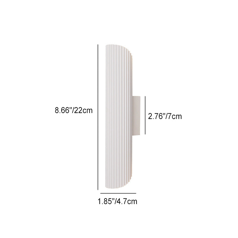 Moderne Nordic Eisen Aluminium Zylinder Streifen LED Wand Leuchte Lampe Für Nacht 