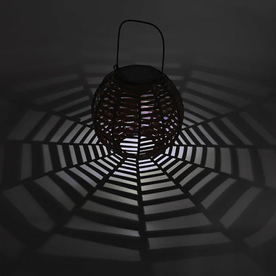 Zeitgenössische kreative runde Solar-LED-Tischlampe aus Eisenkunststoff für Wohnzimmer 