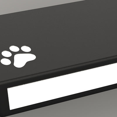 Applique Murale LED en Fer Rectangulaire avec Motif de Chat Animal de Dessin Animé Simplicité Moderne pour Salon 