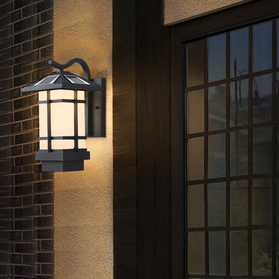 Lámpara de Aplique de Pared para Paisaje de Patio al Aire Libre LED Impermeable Solar Industrial 