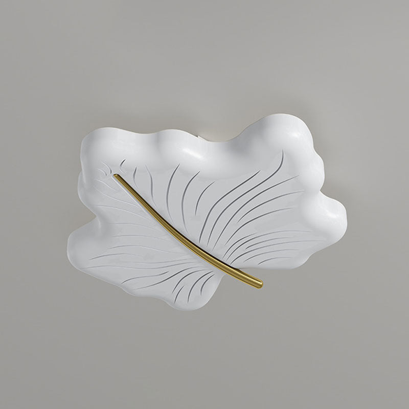 Moderne minimalistische Ahornblatt Eisen Acryl LED Unterputz Deckenleuchte für Schlafzimmer 