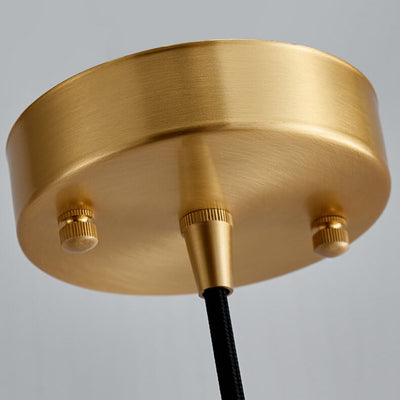 Nordic Light Luxus Messing Marmor Zylinder 1-Licht Pendelleuchte 