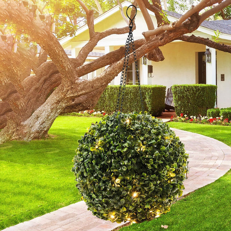 Zeitgenössische kreative wasserdichte Solar Gras Ball Kunststoff LED Außenleuchte für Garten 