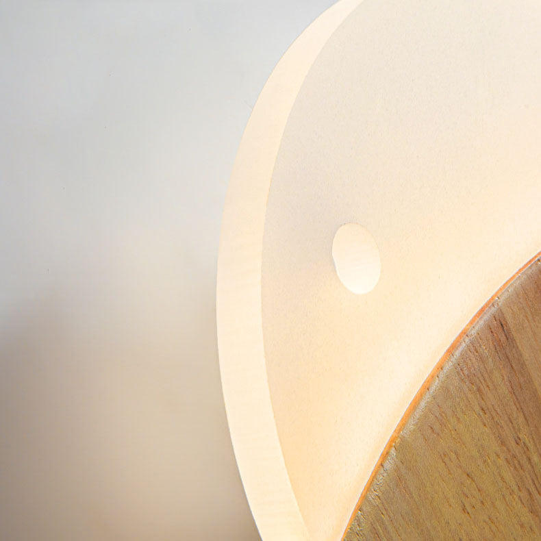 Nordic Kreative Einfache Holzkunst Kleine Fisch LED Wandleuchte 
