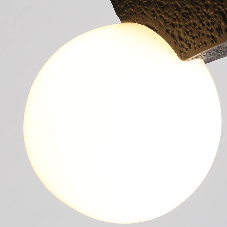 Nordischer minimalistischer einfarbiger Harz 1-Licht Pendelleuchte 