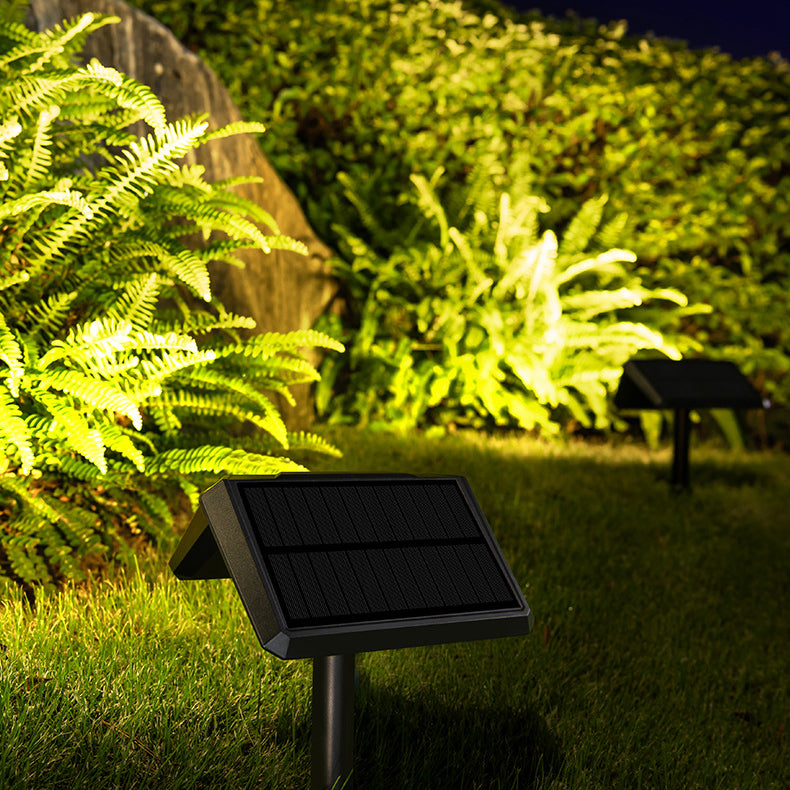 Zeitgenössisches industrielles ABS PC wasserdichtes LED-Rasen-Einsatz-Solarlicht für Patio im Freien 