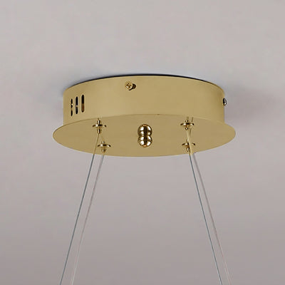 Nordischer kreativer Kronleuchter aus Acryl-Biegerohr mit Insellicht-LED