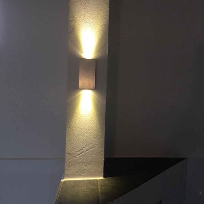 Modern Simplicity Waterproof Aluminum Cubic LED Wall Sconce Lamp For Outdoor Patio